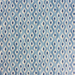 Nina Campbell Beau Rivage NCW4301-06 Indigo and white on a blue background

