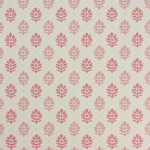 Nina Campbell Camille NCW4303-05 Coral and pink on a white background
