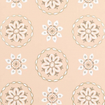 Nina Campbell Garance NCW4354-01  silver and white on a blush pink background