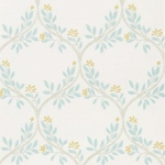 Nina Campbell Arber NCW4495-03 Aqua / Yellow