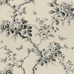  Ashfield floral  - Brown & Beige Wallpaper PRL027/03