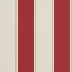Ralph Lauren Mapleton Stripe PRL703/08 vermillion red and brown on a cream background
