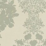 Osborne & Little Salcey W5792-05 Grey on soft taupe.