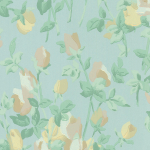 Jannelli & Volpi ROSERAIE JV-7270 Mint and sage green, pastel yellow, taupe brown, cream on soft dust...