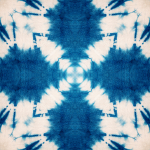 Mind The Gap Shibori Butterfly WP20203 Blue, White
