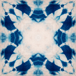 Mind The Gap Shibori Flower WP20204 Blue, White
