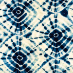 Mind The Gap Shibori Swirls WP20205 Blue, White
