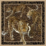 Dolce & Gabbana LEOPARDO INCOGNITO - PANEL TCW009TCAI5UL040 A rich blend of warm brown, golden ochre, and black hues, featuring...
