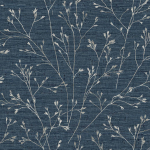  Withington Branch TH90302 Blended dark and light blue background with tonal tree branches in ...