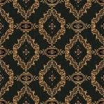 Mind The Gap THE BAR TAPESTRY WP30179 The dark colourway showcases a deep charcoal background with intric...