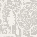 Mind The Gap THE ENCHANTED WOODLAND WP20815 A vibrant fusion of ivory on a off-white bacjground.
