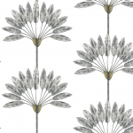 Today Interiors FLOURISH TR70408 A striking graphic rendition with off-white background and richly d...