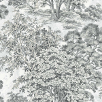 Today Interiors MAJESTIC TREES TR70600 Tonal grey woodland design with hand-drawn detail creates elegant, ...