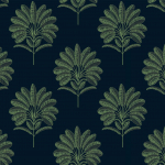 Today Interiors PALM TREES TR71004 Deep navy—almost black—creating a richly dark backdrop. The overall...