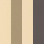 Osborne & Little Dulwich Stripe W5876-03 Cream, bitter chocolate, and bright gold.