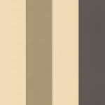 Osborne & Little Dulwich Stripe W5876-03 Cream, bitter chocolate, and bright gold.