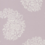 Osborne & Little Soubise W6010-05 White on shimmering pink pearl.