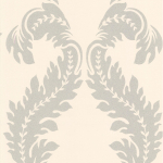 Osborne & Little Manzoni W6030-04 Ivory, cream, white, charcoal and black