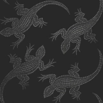 Osborne & Little Komodo W6300-02 Black and silver