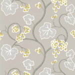 Osborne & Little Shiraz W6494-01 Mustard, pale linen, white.