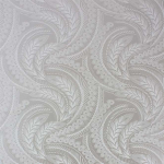 Osborne & Little Quill W6597-02 Cream on golden silver.