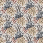 Osborne & Little Paloma W7614-01 Terracotta / Ochre / Steel

