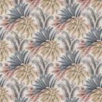 Osborne & Little Paloma W7614-01 Terracotta / Ochre / Steel
