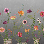 Osborne & Little Lamorran W7683-04 Charcoal (Dark Grey)
