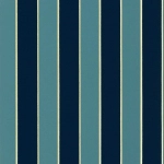 Osborne & Little Regency Stripe W7780-03 Peacock - Indigo / Peacock Blue / Gold