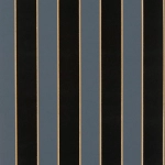 Osborne & Little Regency Stripe W7780-06 Midnight / Bronze - Black, blue and bronze