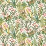 Osborne & Little Calla Lily W7812-04 Forest - Multi coloured flowers and leaves in muted greens, browns ...