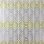 Osborne & Little Leaf Fall W6591-01 Metallic lime, gilver, and silver on cream.