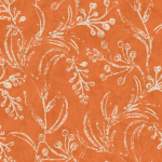 Mind The Gap WALLFLOWER WP20822 A vibrant mix of burnt orange and white on an orange background.