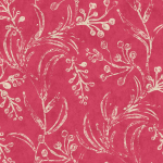 Mind The Gap WALLFLOWER WP20823 A lively blend of raspberry red and white on a red background.