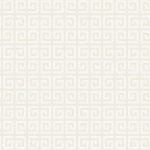 Today Interiors GREEK KEY II WH41900 Pale stone grey with matte white Greek key—subtle, structured, calm...