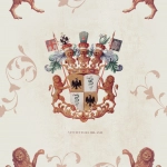 Mind The Gap Heraldry WP20078 Beige, Green, Orange