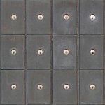 Mind The Gap Industrial Metal Cabinets WP20113 Dark Grey, Brown
