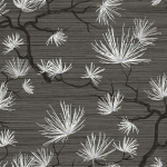 Today Interiors Shades of White Savannah WS70110 Tonal charcoal grey background, with pale silvery and off white acc...