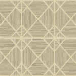 Today Interiors THE KEYS WTK20602-WTK20612 WTK20605 Gold lines on a cream background.