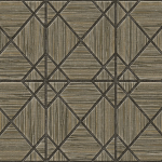 Today Interiors THE KEYS WTK20602-WTK20612 WTK20606 Bronze lines on a brown background.
