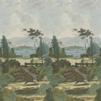 Designers Guild Pastoral scene 2 sky