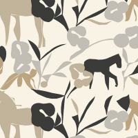 Marimekko LAIDUN - Brown & Beige Wallpaper