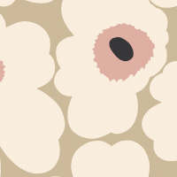 Marimekko UNIKKO - Brown & Beige Wallpaper