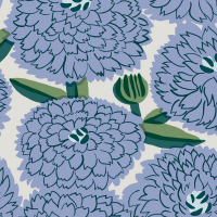 Marimekko PRIMAVERA - Aqua & Blue Wallpaper