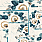Aqua & Blue Wallpaper 3317-03