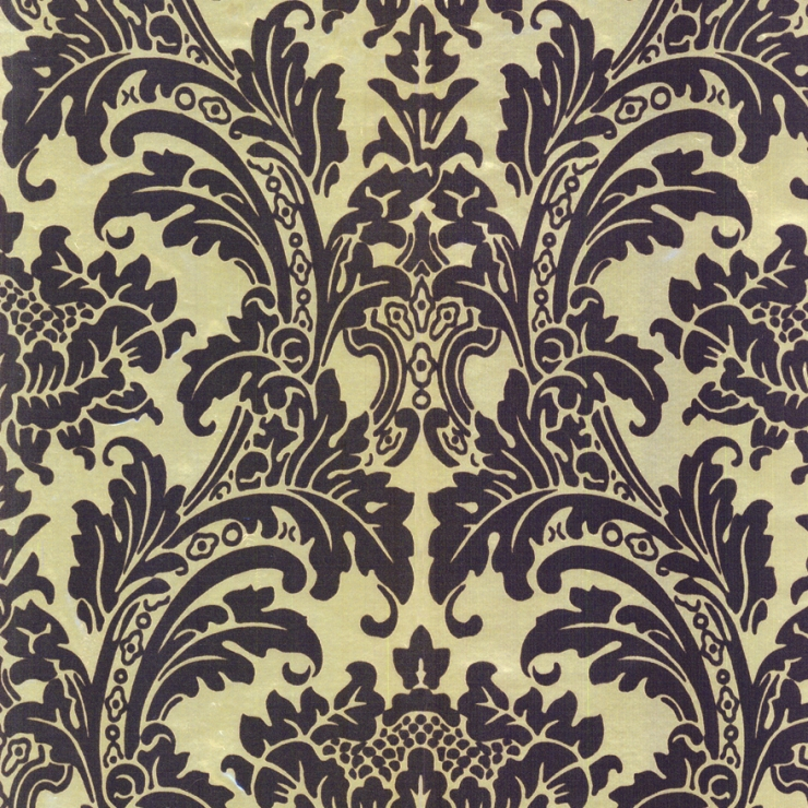 Damask Flock on Foil
