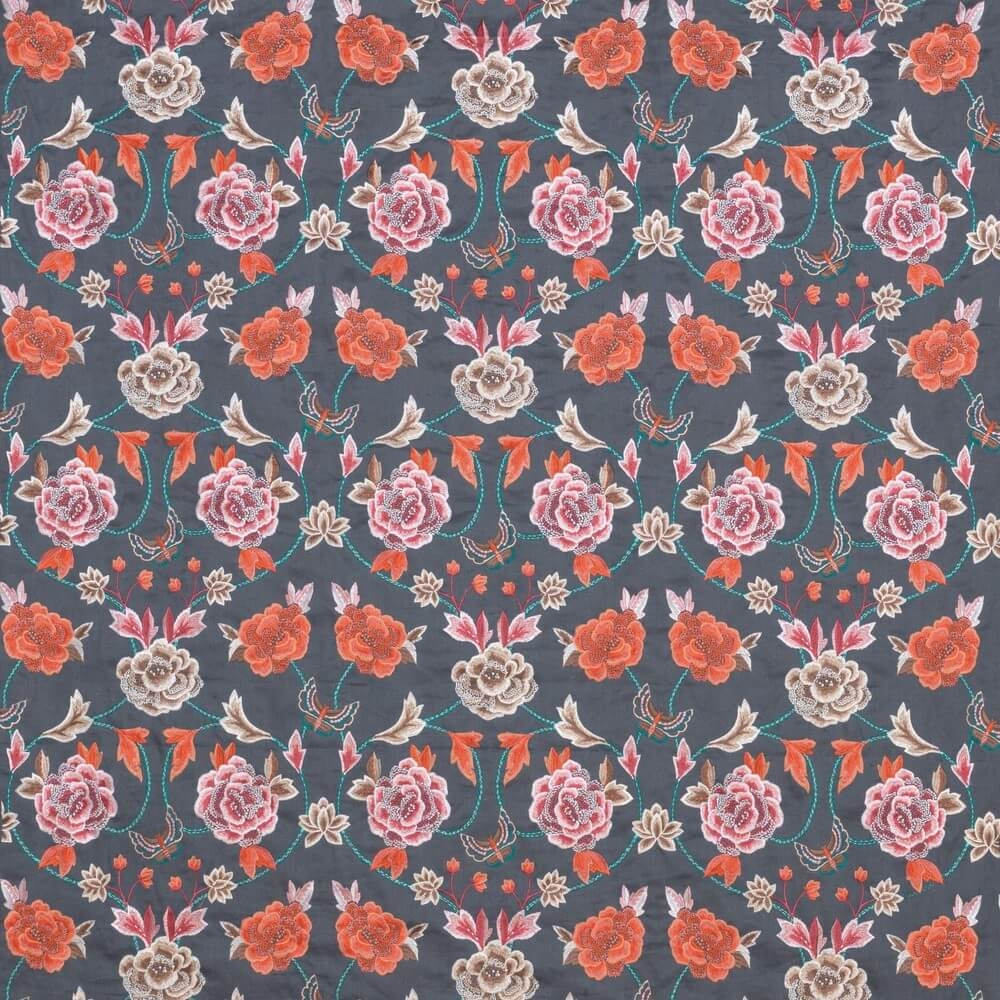 Peony Scroll Fabric