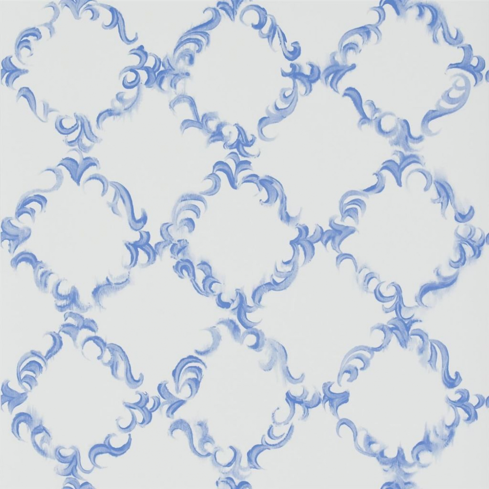 Kasuri - Aqua & Blue Wallpaper