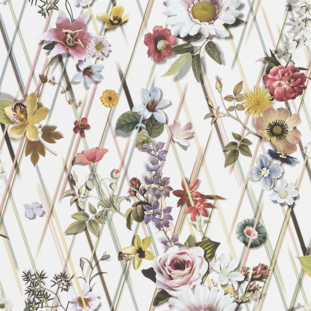 Rochaille - Natural, Ivory & White Wallpaper
