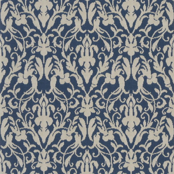 Speakeasy damask - Aqua & Blue Wallpaper